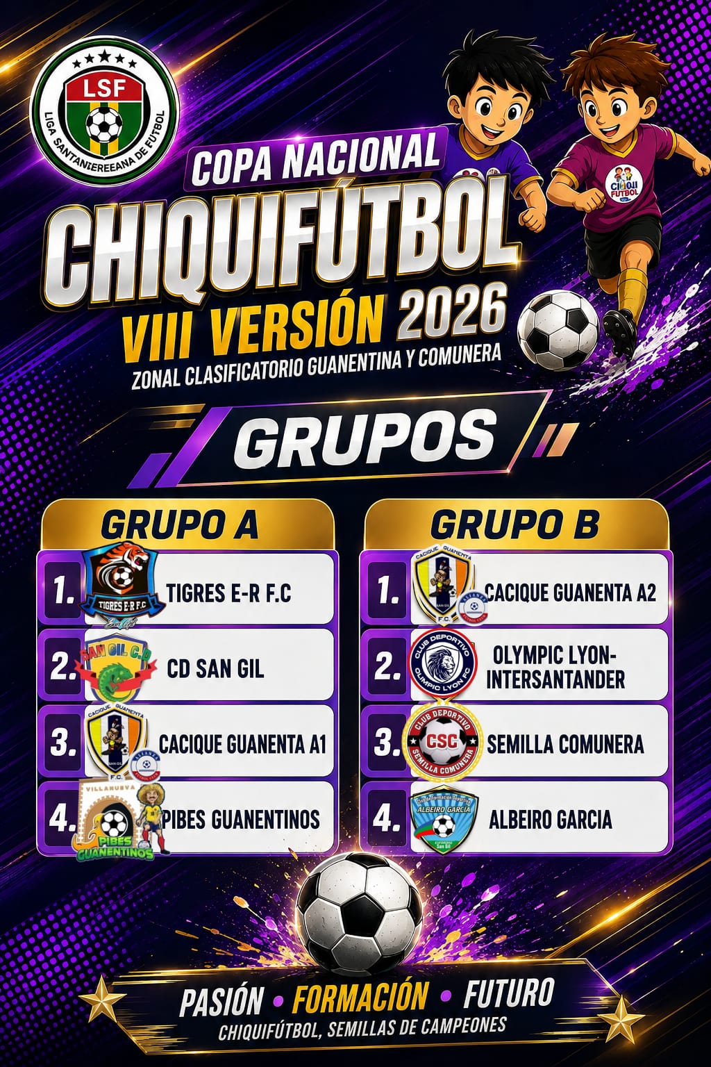 #gunentá #comunera #chiquifutbol